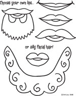 Click here to choose your own Purim mask mouths